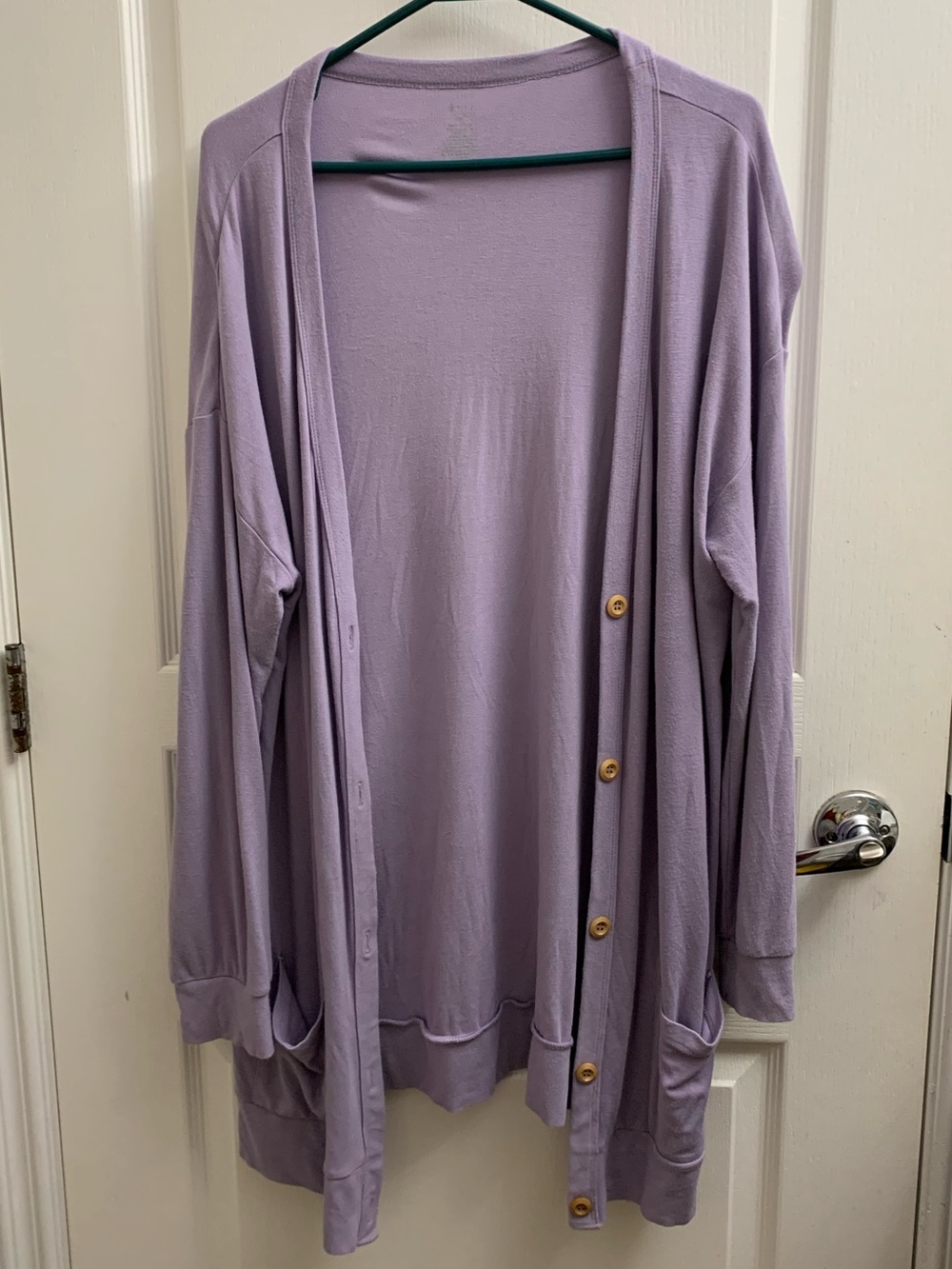 Kyte BABY Lavender Button-Front Cardigan